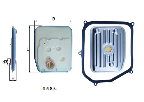 Hidraulikas filtrs, Automātiskā pārnesumkārba - HX 147KIT