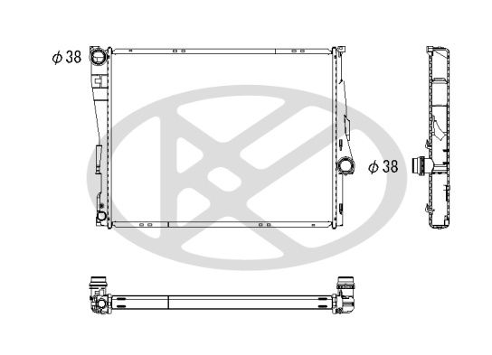 Motora dzesēsanas radiators - PL422857R