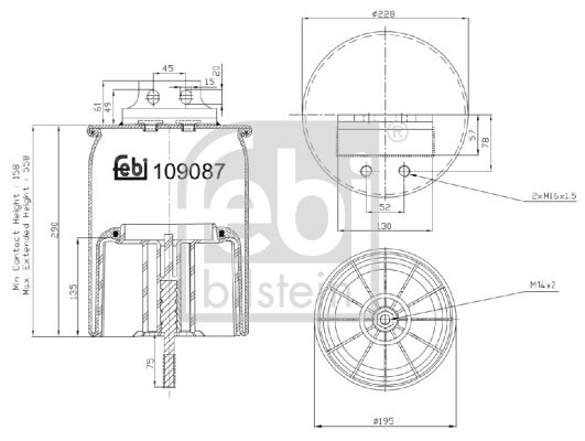 Pneimo piekares spilvens - 109087