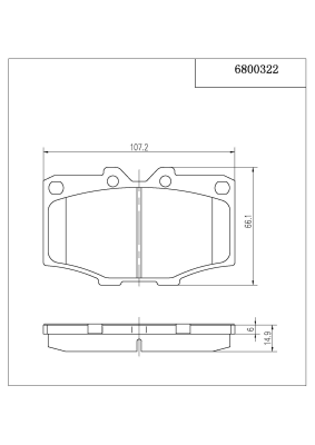 Pedders Brake Pads - 6800322
