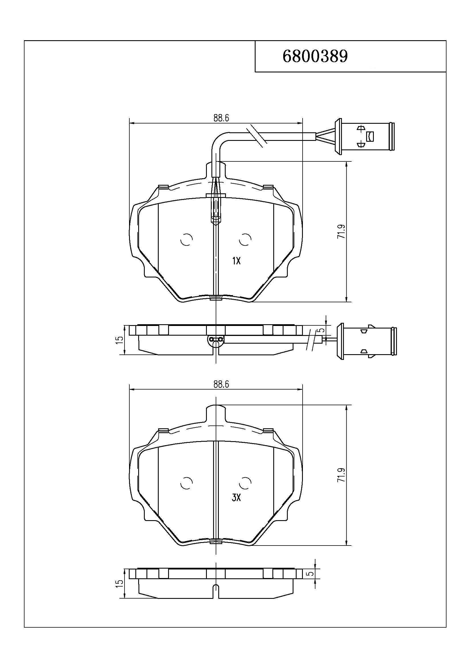 Pedders Brake Pads - 6800389