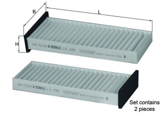 Salona filtrs - LA 296/S