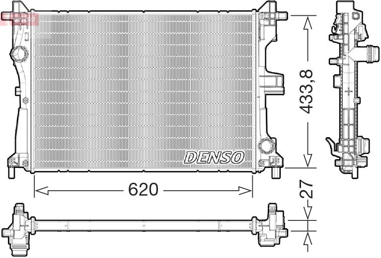 Motora dzesēsanas radiators - DRM09179