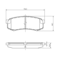 Pedders TrakRyder Kevlar Ceramic Brake Pads - 6820428X