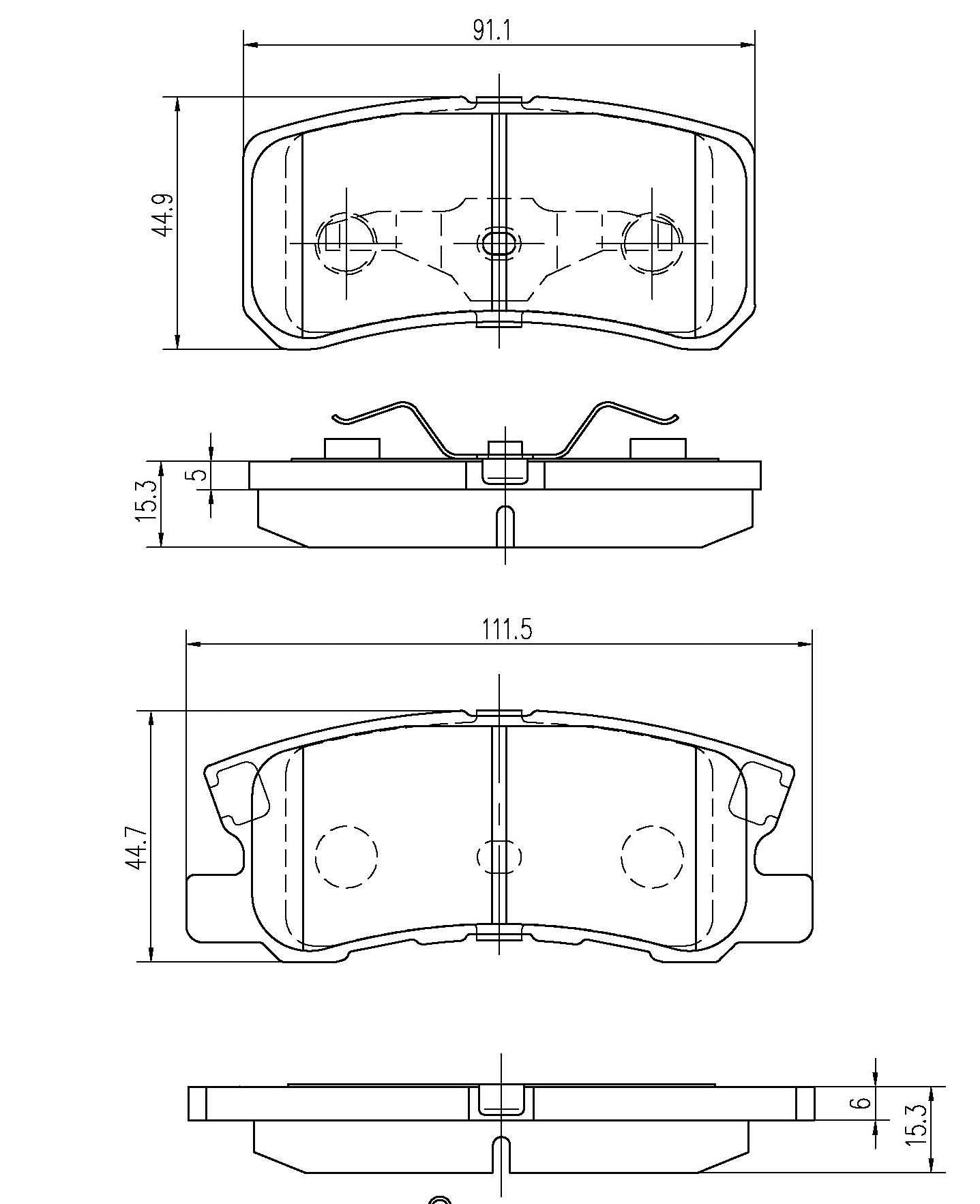 Pedders TrakRyder Kevlar Ceramic Pads - 6820590