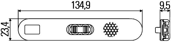 Sānu gabarītlukturis - 2PS 009 226-017