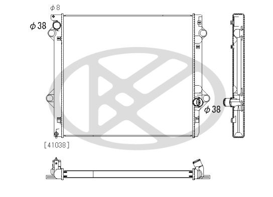 Motora dzesēsanas radiators - PL013566