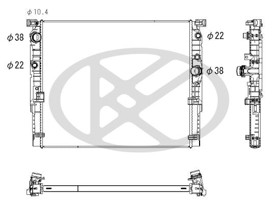 Motora dzesēsanas radiators - PL423361R