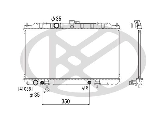 Motora dzesēsanas radiators - PL021522