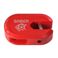 Saber 7075 Alloy Winch Shackle Short - Cerakote Red - SBR-AWSSCR