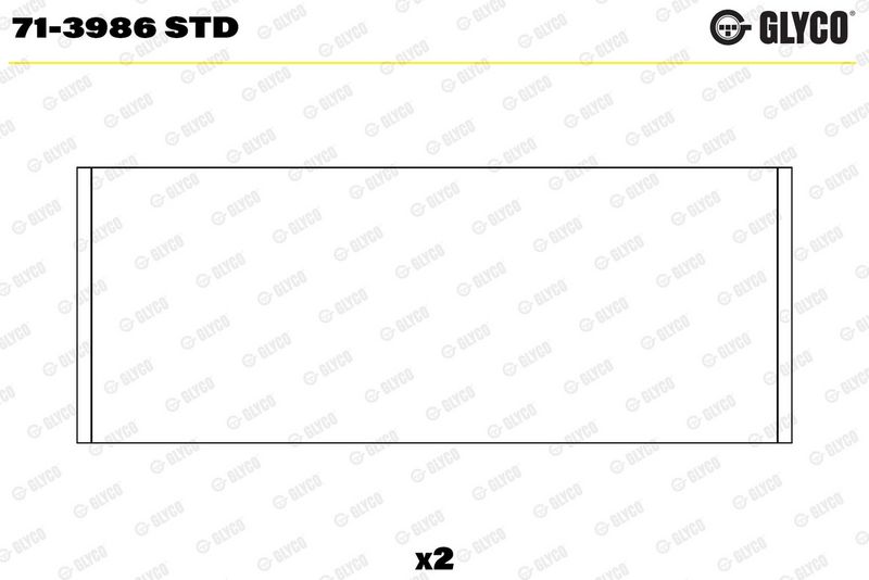 Klaņa apakšējās galvas ieliktnis - 71-3986 STD