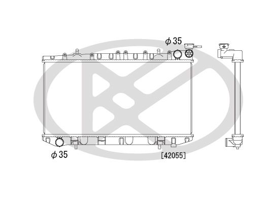 Motora dzesēsanas radiators - PL020315