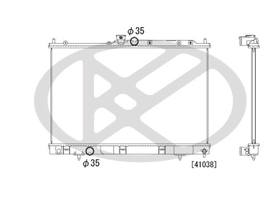 Motora dzesēsanas radiators - PL032012