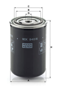 Polttoainesuodatin - WDK 940/6