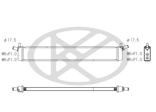 Motora dzesēsanas radiators - PL013328