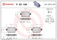 Bremžu kluču komplekts, Disku bremzes - P 23 156