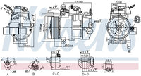 Kompressori, ilmastointilaite - 890800
