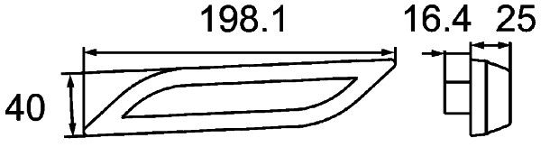 Pagrieziena signāla lukturis - 2BM 013 339-021