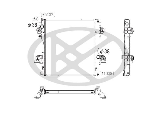 Motora dzesēsanas radiators - PL012473