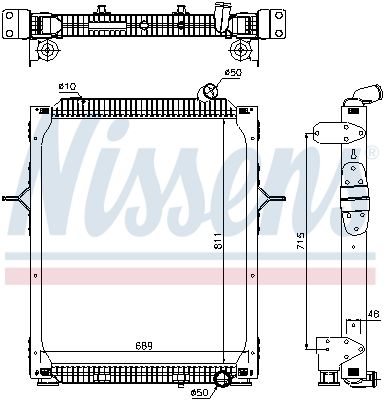 Motora dzesēsanas radiators - 67206