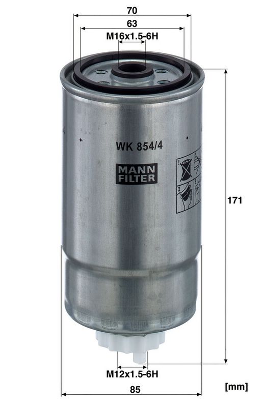Degvielas filtrs - WK 854/4
