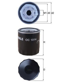 Eļļas filtrs - OC 1014