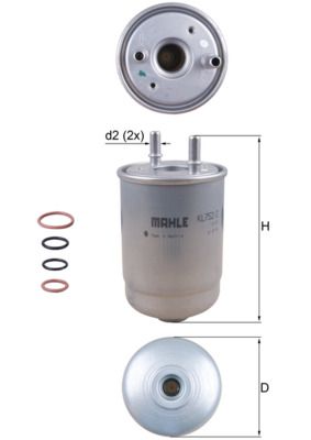 Degvielas filtrs - KL 752/2D