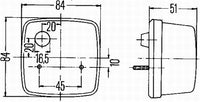 Pagrieziena signāla lukturis - 2BA 003 014-017