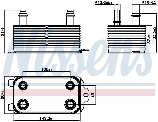 Eļļas radiators, Automātiskā pārnesumkārba - 91162