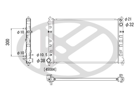 Motora dzesēsanas radiators - PL061888