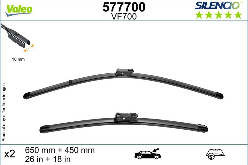 Stikla tīrītāja slotiņa - 577700