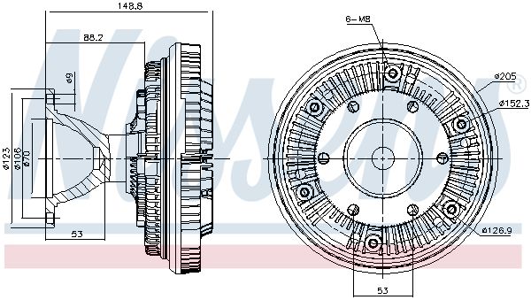 Sajūgs, Radiatora ventilators - 86146