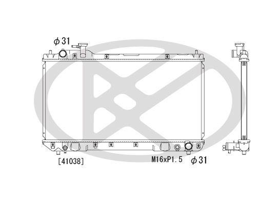 Motora dzesēsanas radiators - PL010673