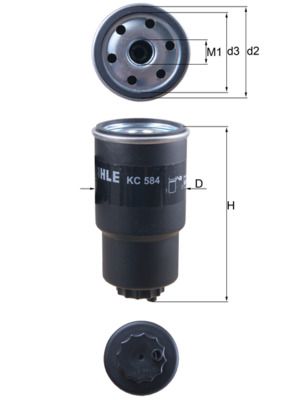 Degvielas filtrs - KC 584