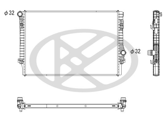 Motora dzesēsanas radiators - PL453125
