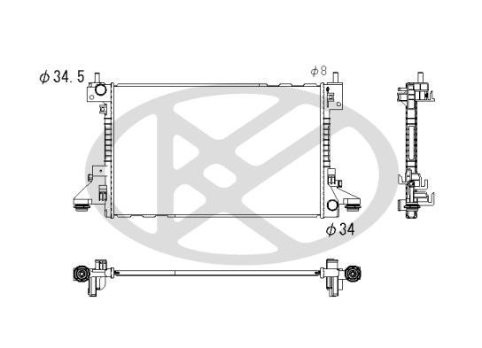 Motora dzesēsanas radiators - PL312568