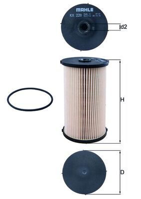 Degvielas filtrs - KX 220D