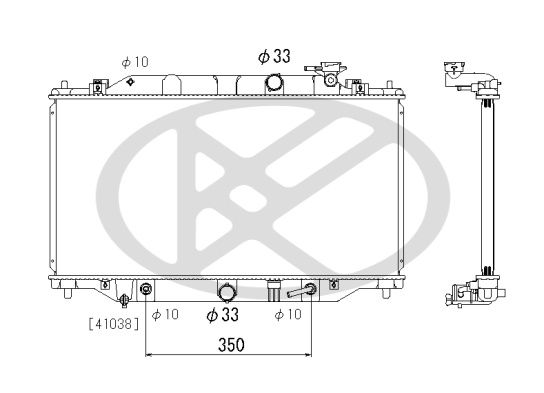 Motora dzesēsanas radiators - PL063317