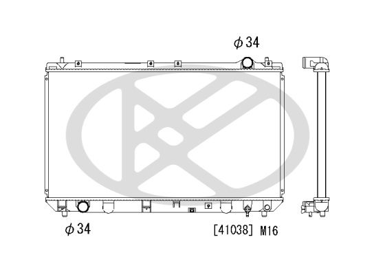 Motora dzesēsanas radiators - PL010663