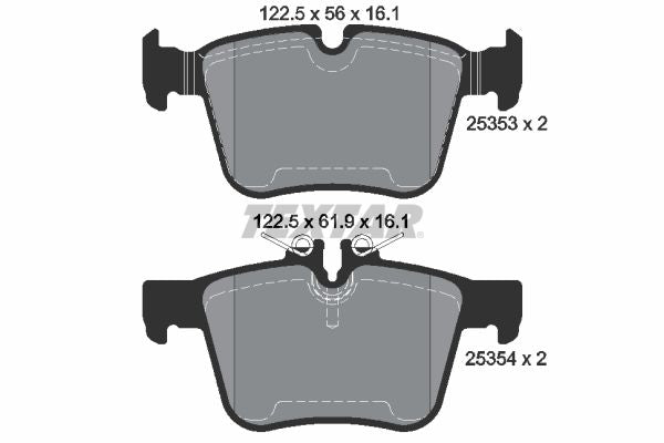 Bremžu kluču komplekts, Disku bremzes - 2535301