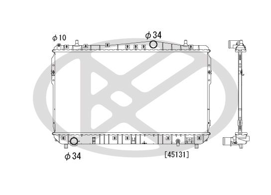 Motora dzesēsanas radiators - PL842407