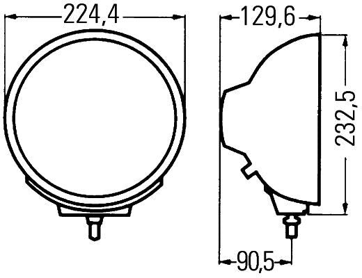Tālās gaismas lukturis - 1F8 007 560-041