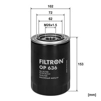 Eļļas filtrs - OP 636