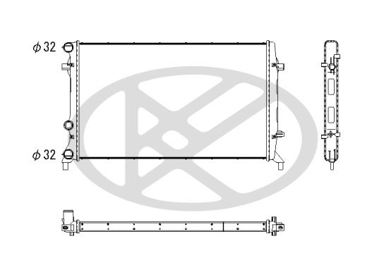 Motora dzesēsanas radiators - PL452995