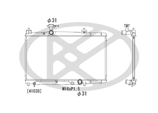 Motora dzesēsanas radiators - PL011930