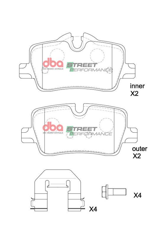 Brake Pads Street Performance | Rear Axle - DB15191SP