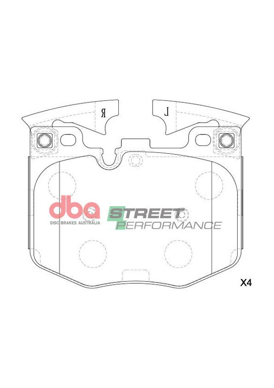 Brake Pads Street Performance | Front Axle - DB15107SP