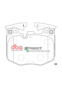 Brake Pads Street Performance | Front Axle - DB15107SP