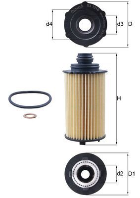 Eļļas filtrs - OX 1310D