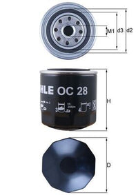 Eļļas filtrs - OC 28